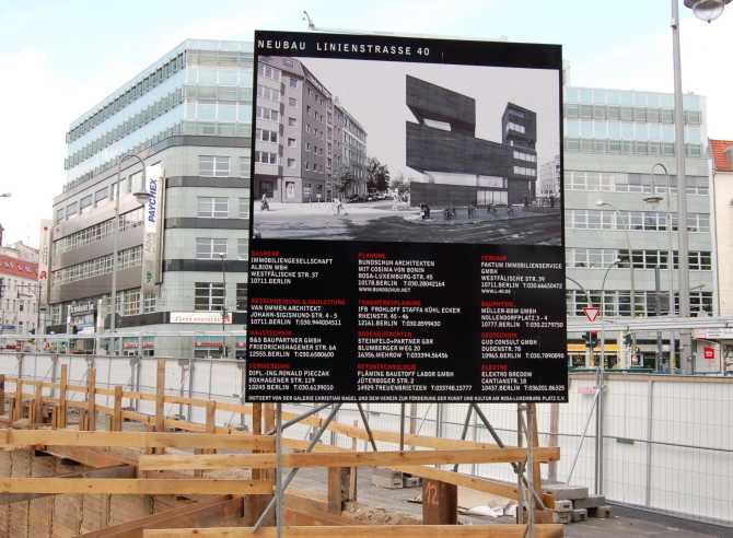 Neubau Linienstrasse 40