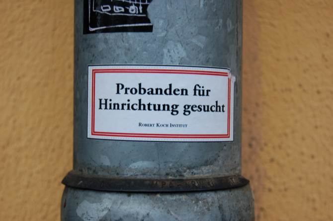 Probanden für Hinrichtung gesucht