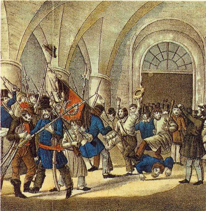 Erstuermung des Zeughauses