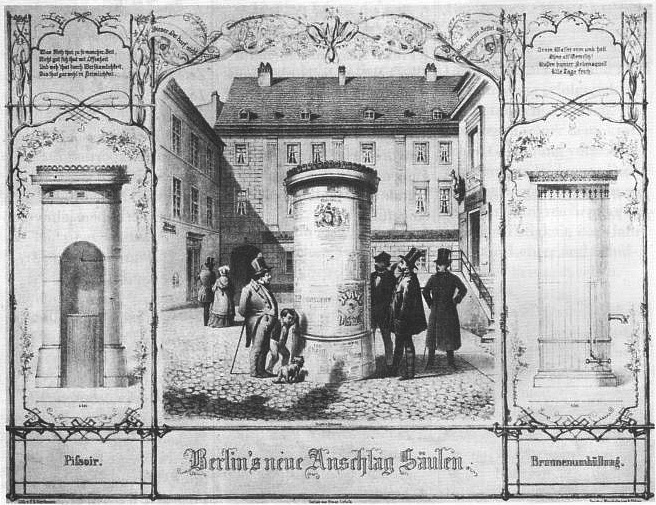 Berlins erste Anschlagsäule
